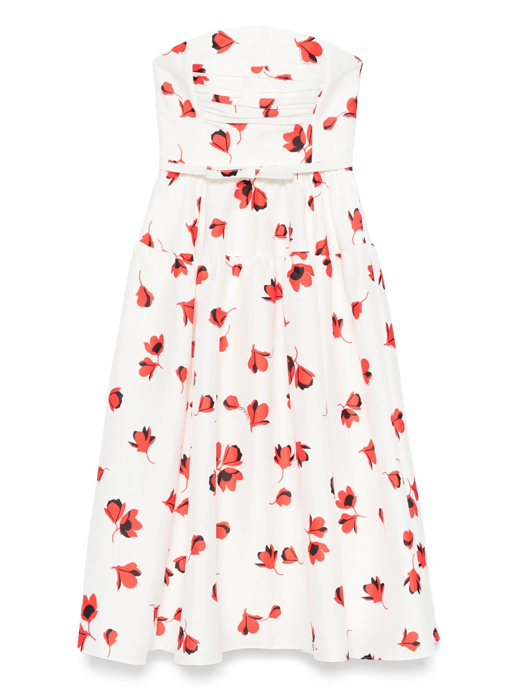 Floral-print Taffeta Dress - 1