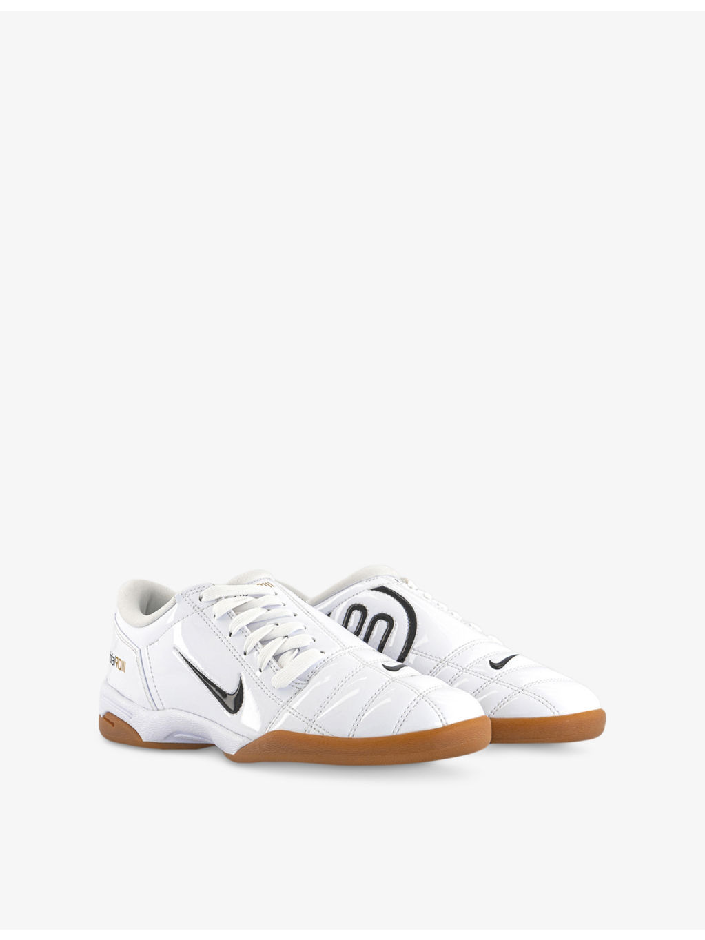 W T90 Patent-Leather Low-Top Trainers - 3