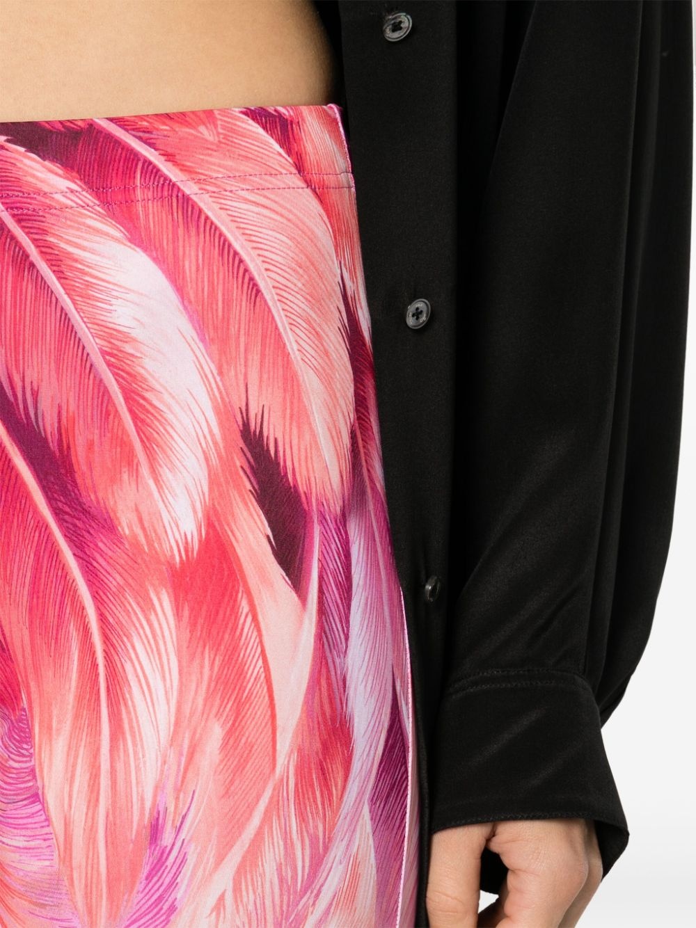 plumage-print leggings - 5