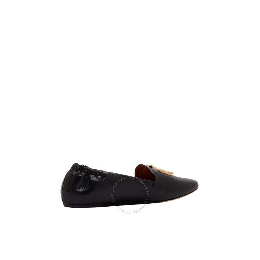 Tory Burch - Tory Burch Black Eleanor Leather Loafers - 3