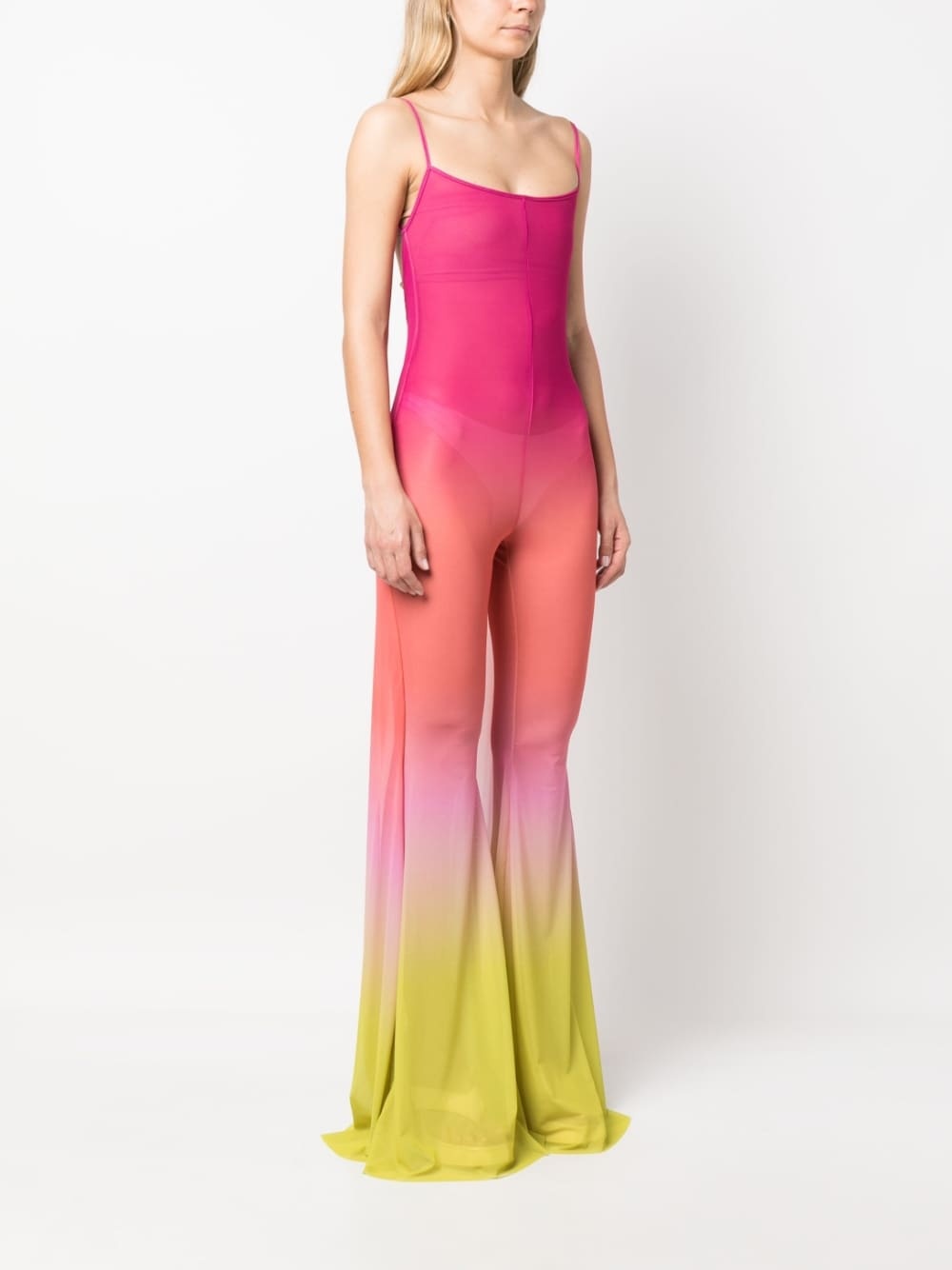 Degradé sheer tulle jumpsuit - 3