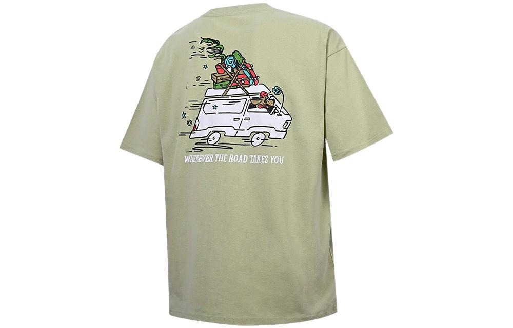 Converse Road Trip T-Shirt 'Olive Aura' 10023266-A03 - 2