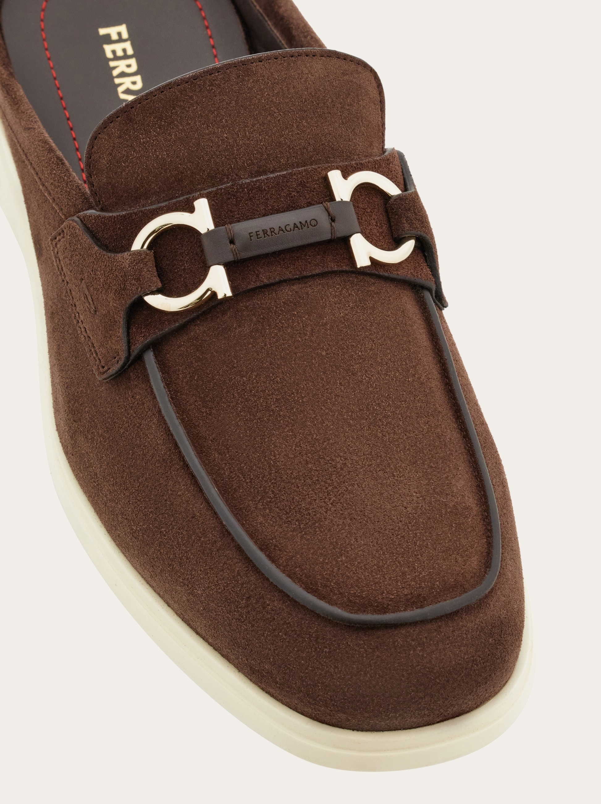 Gancini buckle loafer mule - 7