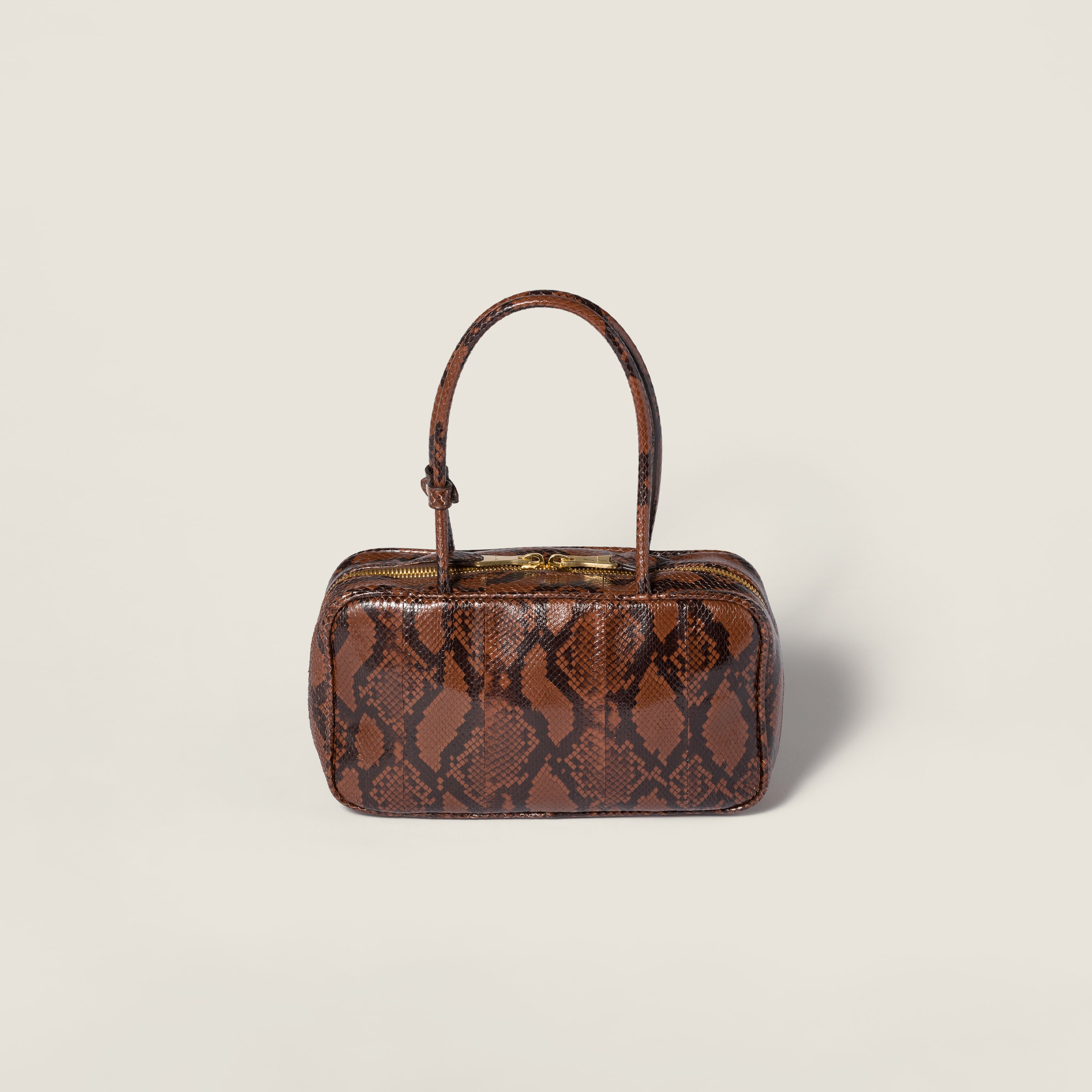 Beau python-printed Ayers leather bag - 3