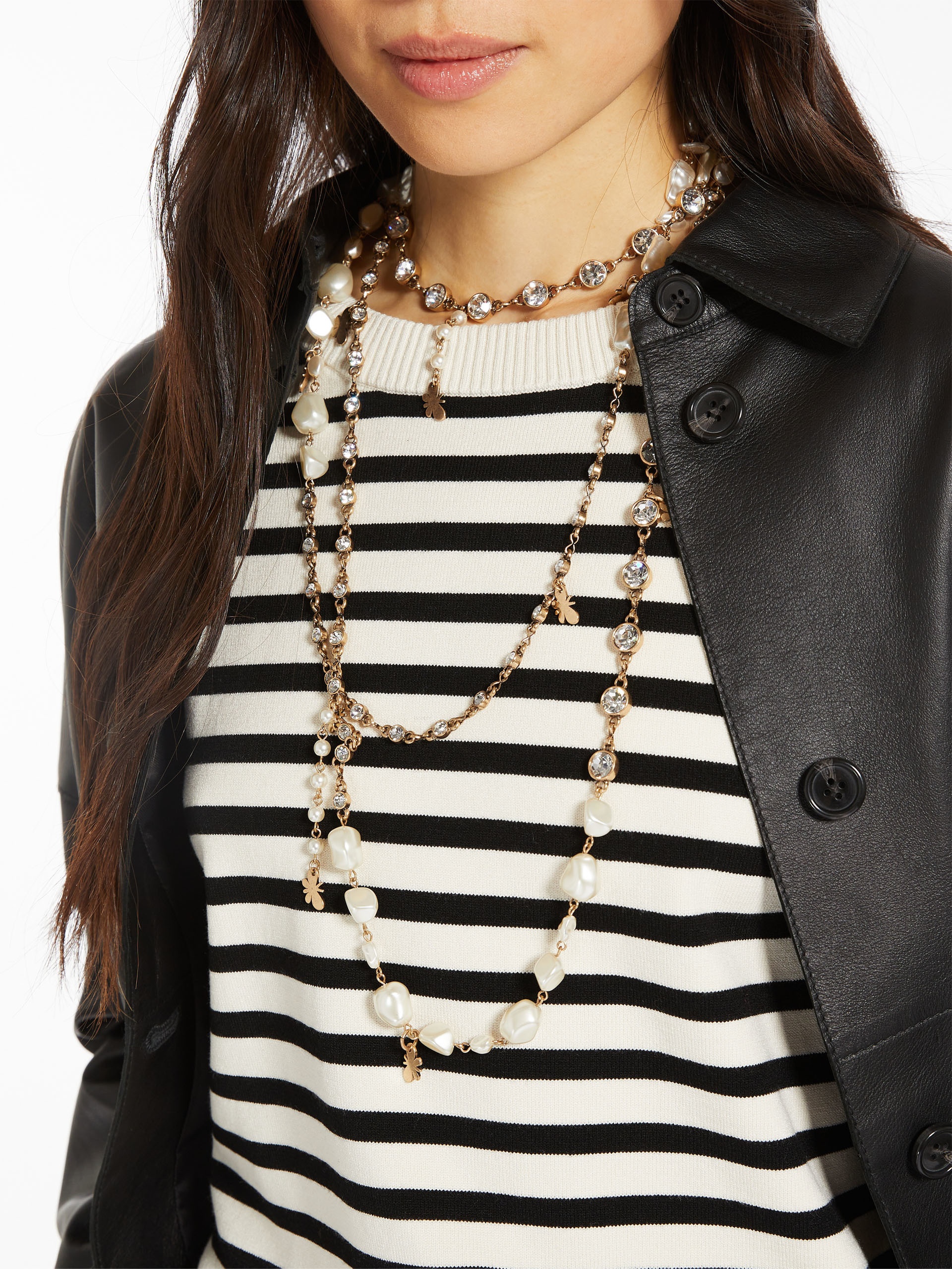 MAIORCA Metal and acrylic necklace - 3