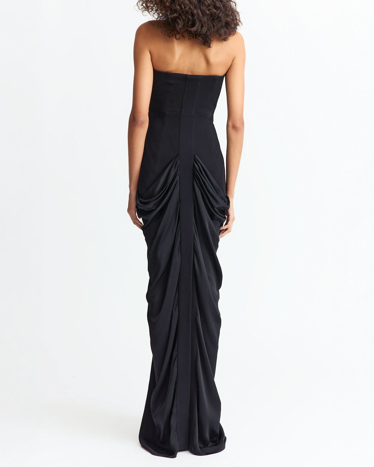 RES GOWN IN SATIN BACK CREPE - 4