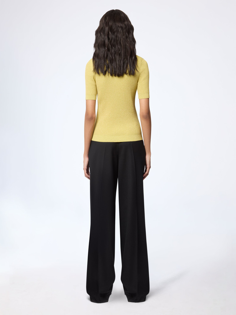 Mustard V-Neck Knit Top 4