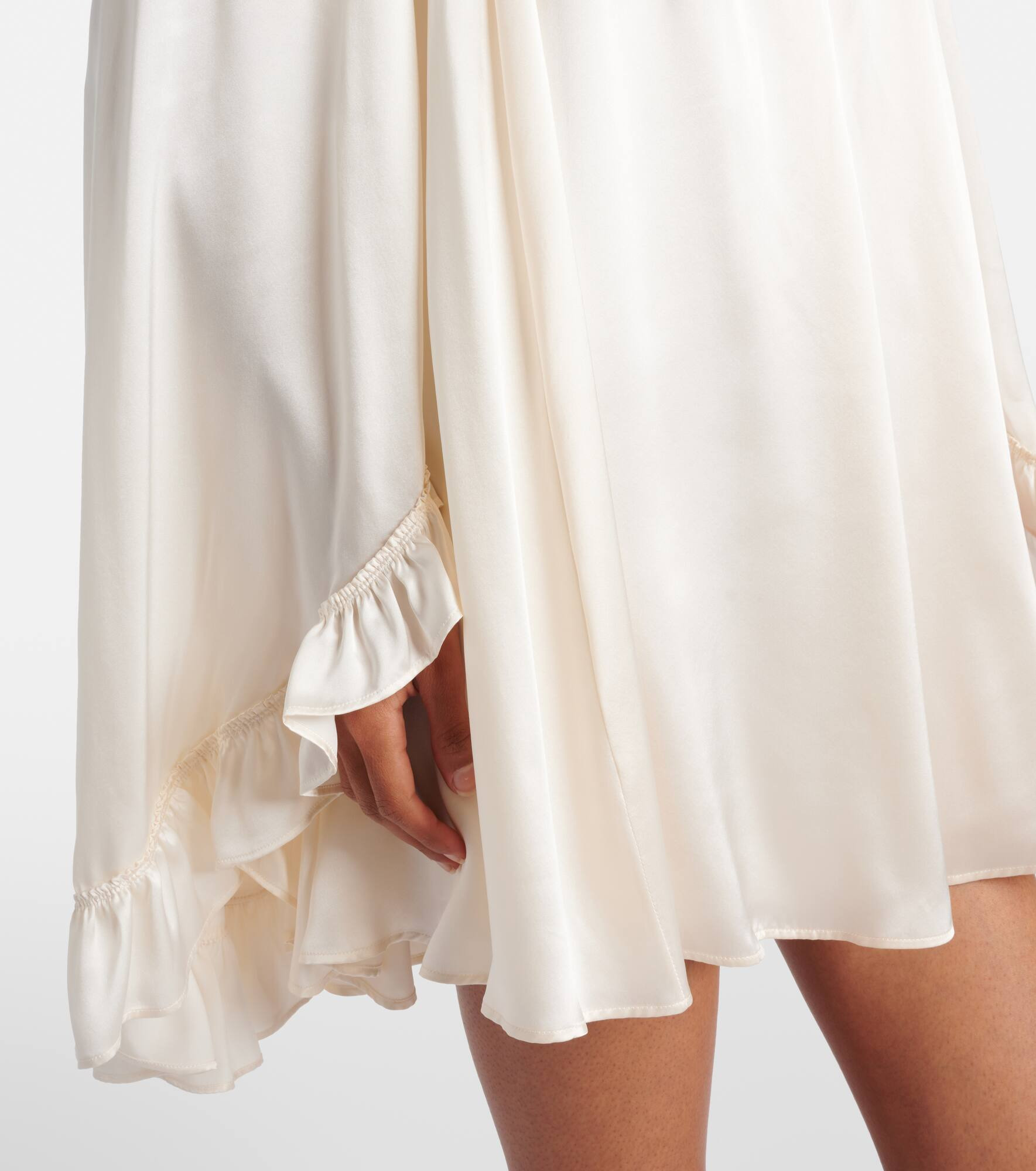 Ruffled silk minidress - 5