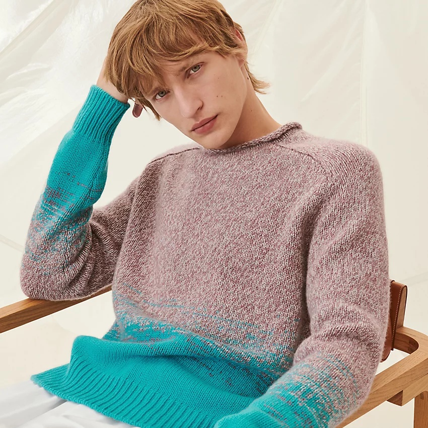 "Mouline ombre" crewneck sweater - 1