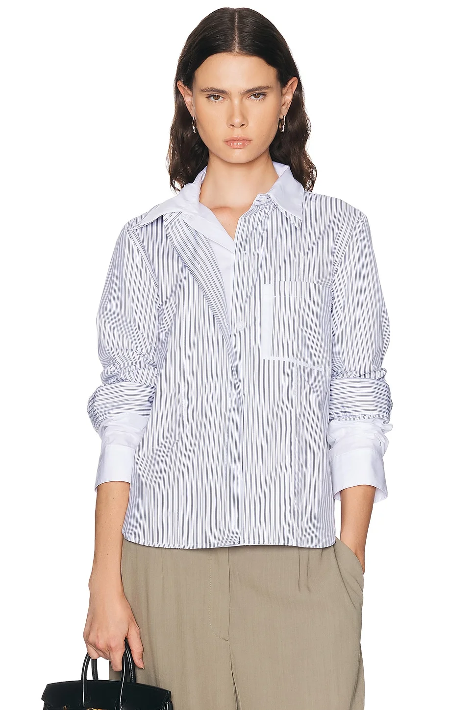 Double Layer Boyfriend Top - 1