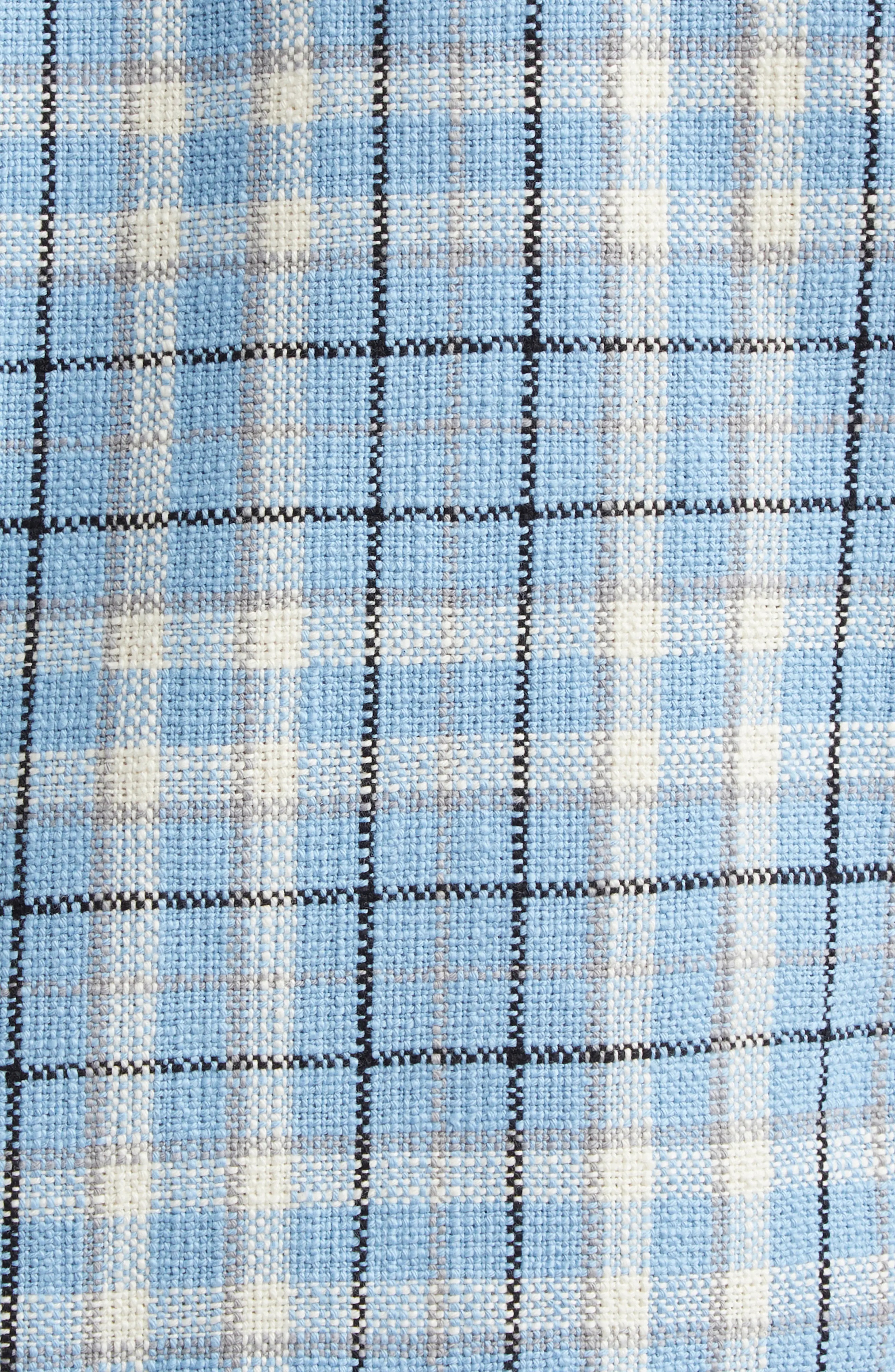 Plaid Cotton Crop Car Coat - 6