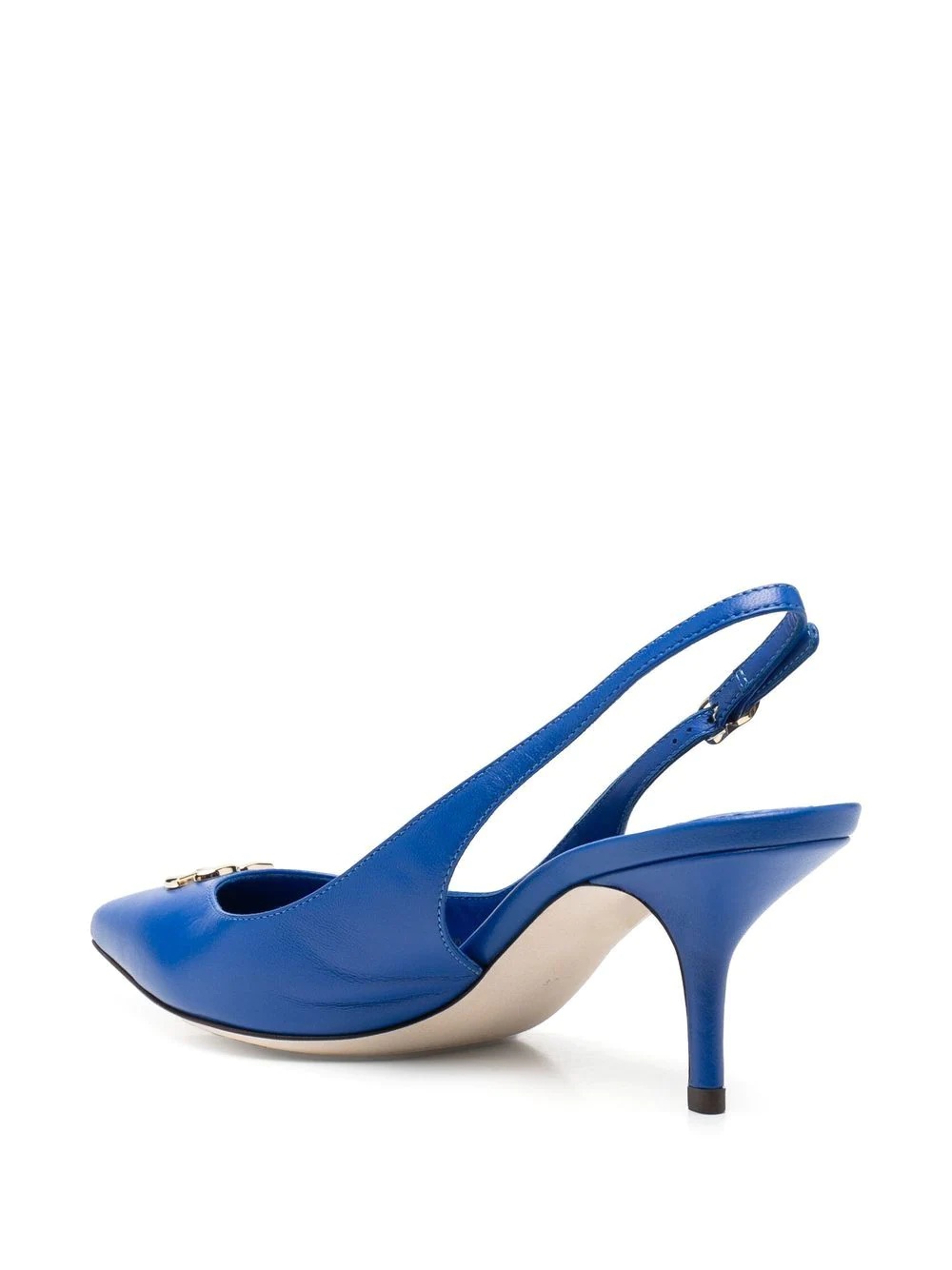 logo-plaque slingback pumps - 3