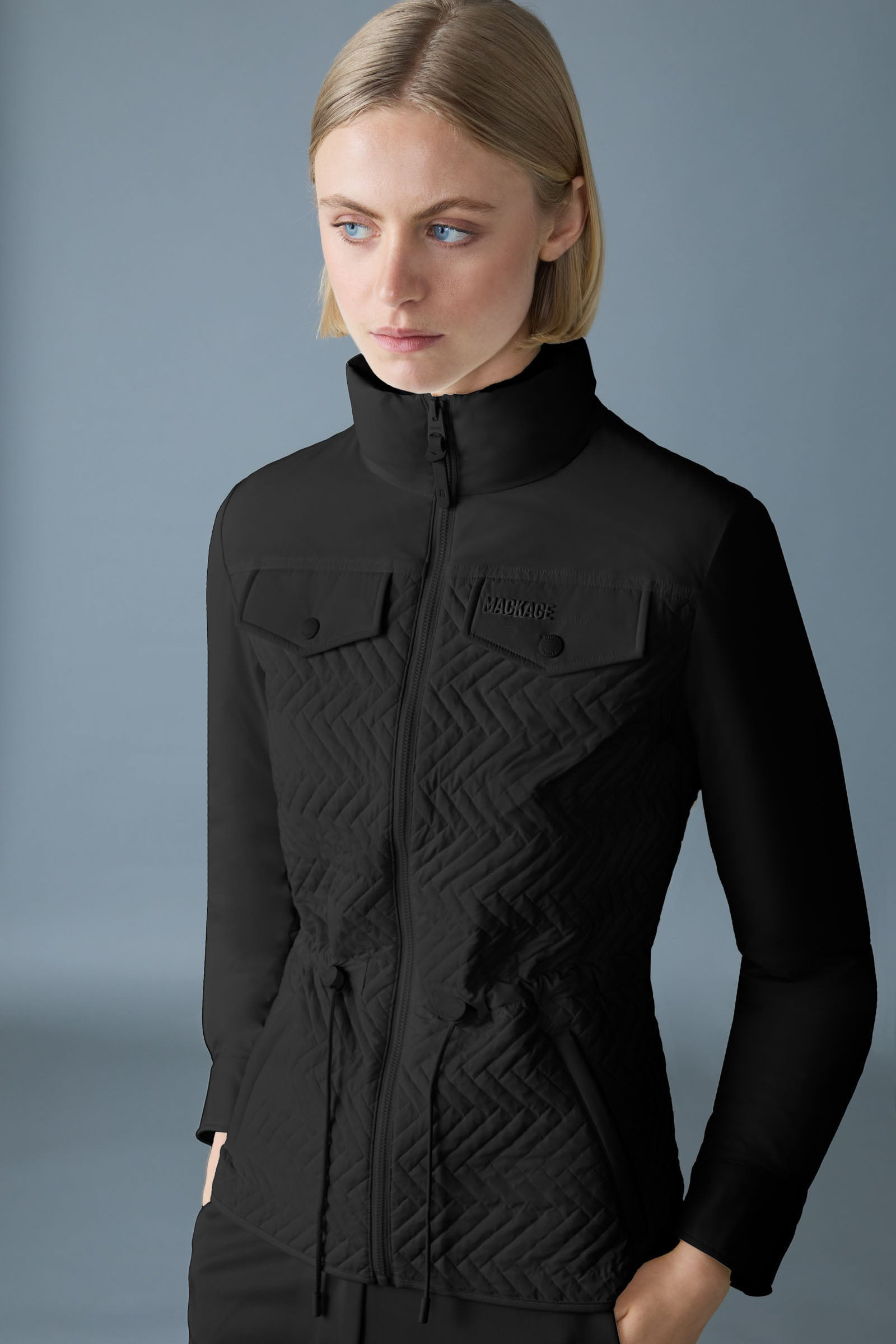 KABIRA Chevron Quilted Light Down Jacket - 5