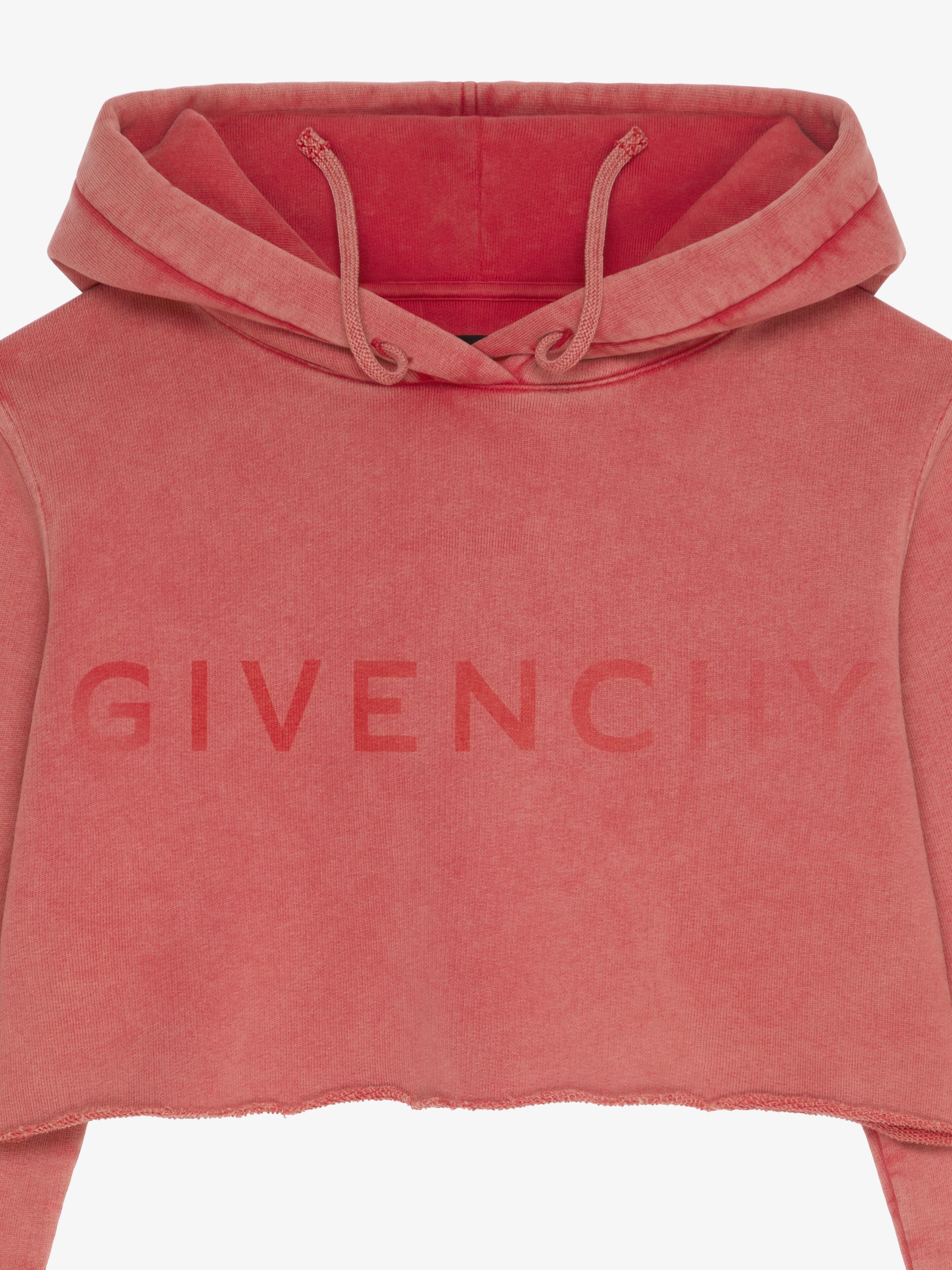 GIVENCHY 4G CROPPED HOODIE IN FLEECE - 5