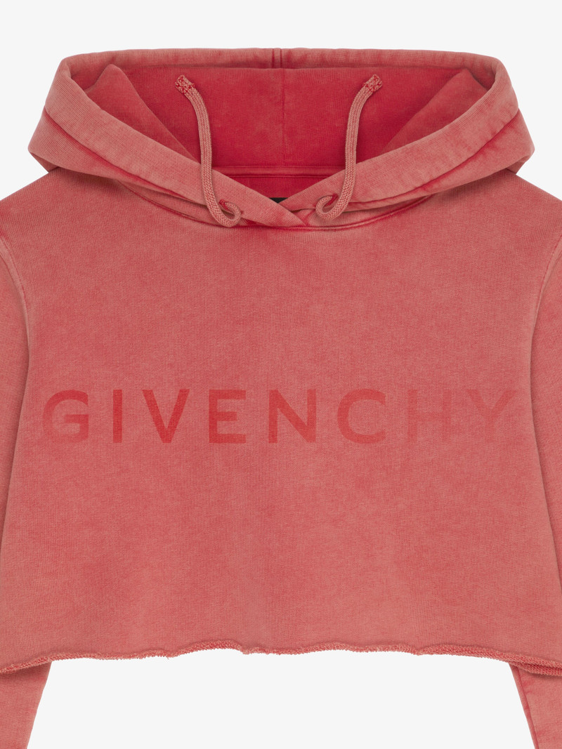 GIVENCHY 4G CROPPED HOODIE IN FLEECE 5