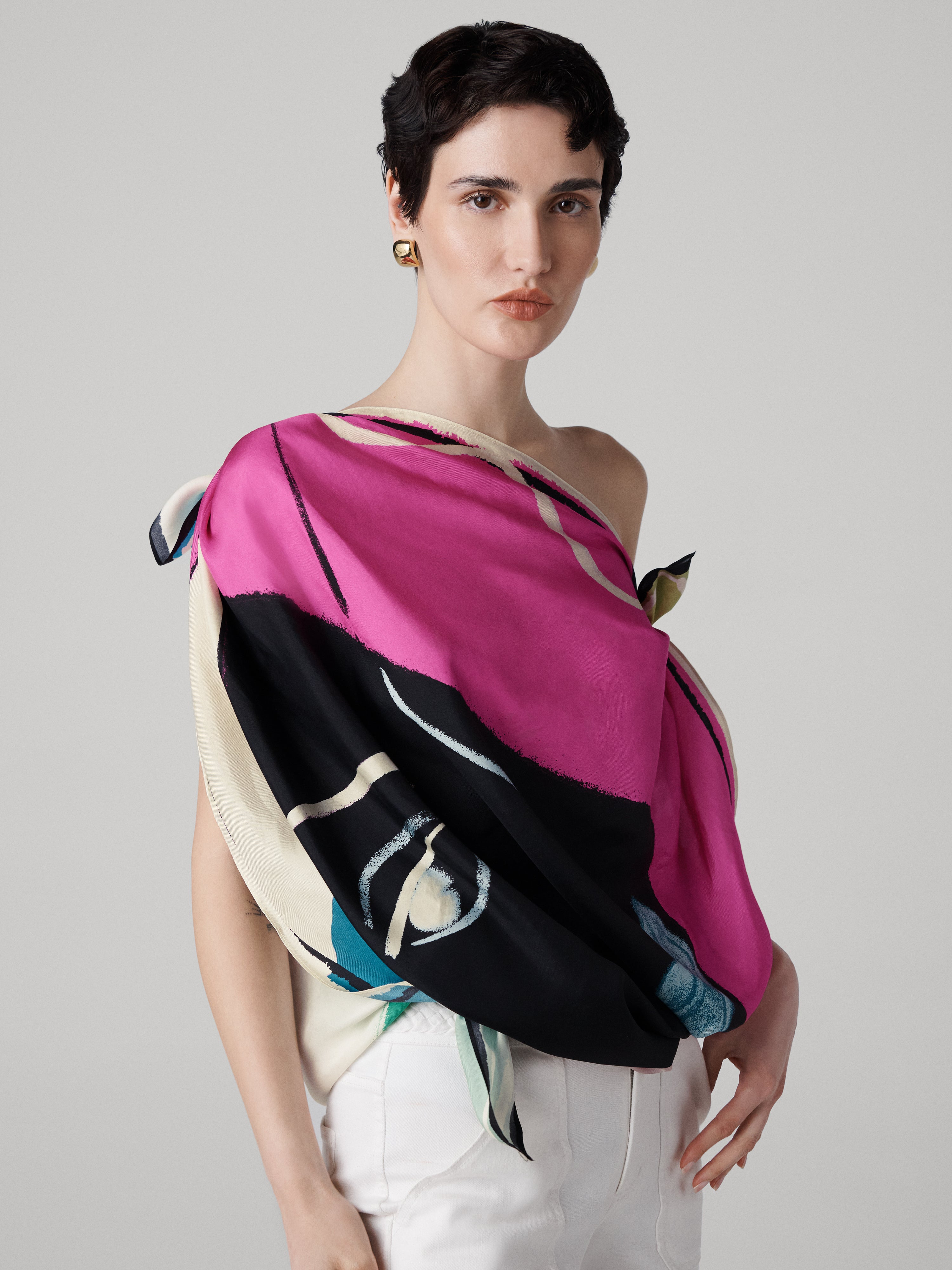 Flag Silk Scarf - 4
