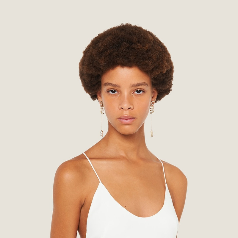 Miu Miu Pendant earrings with crystals outlook