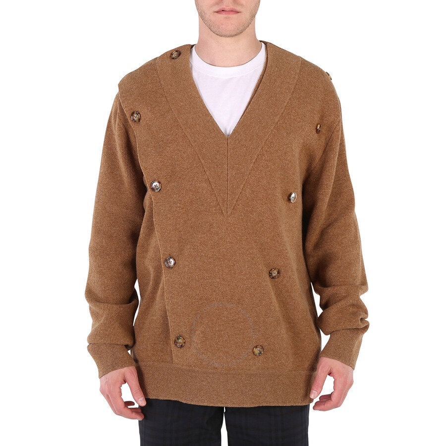 Burberry Men's Double-breasted V-neck Jumper - 3