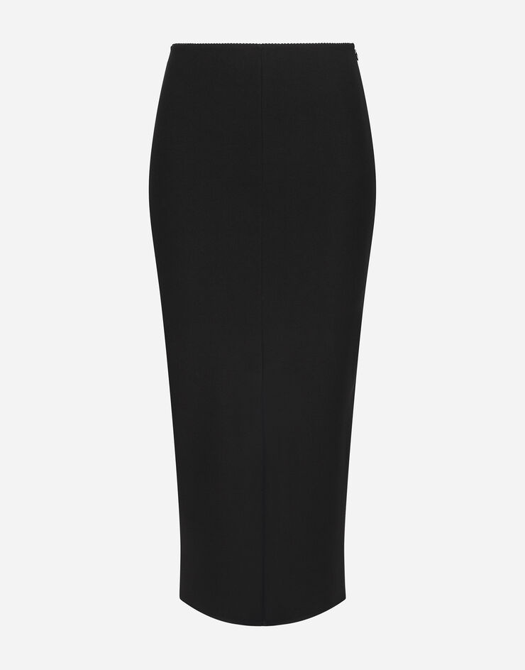 Jersey full Milano calf-length skirt - 1