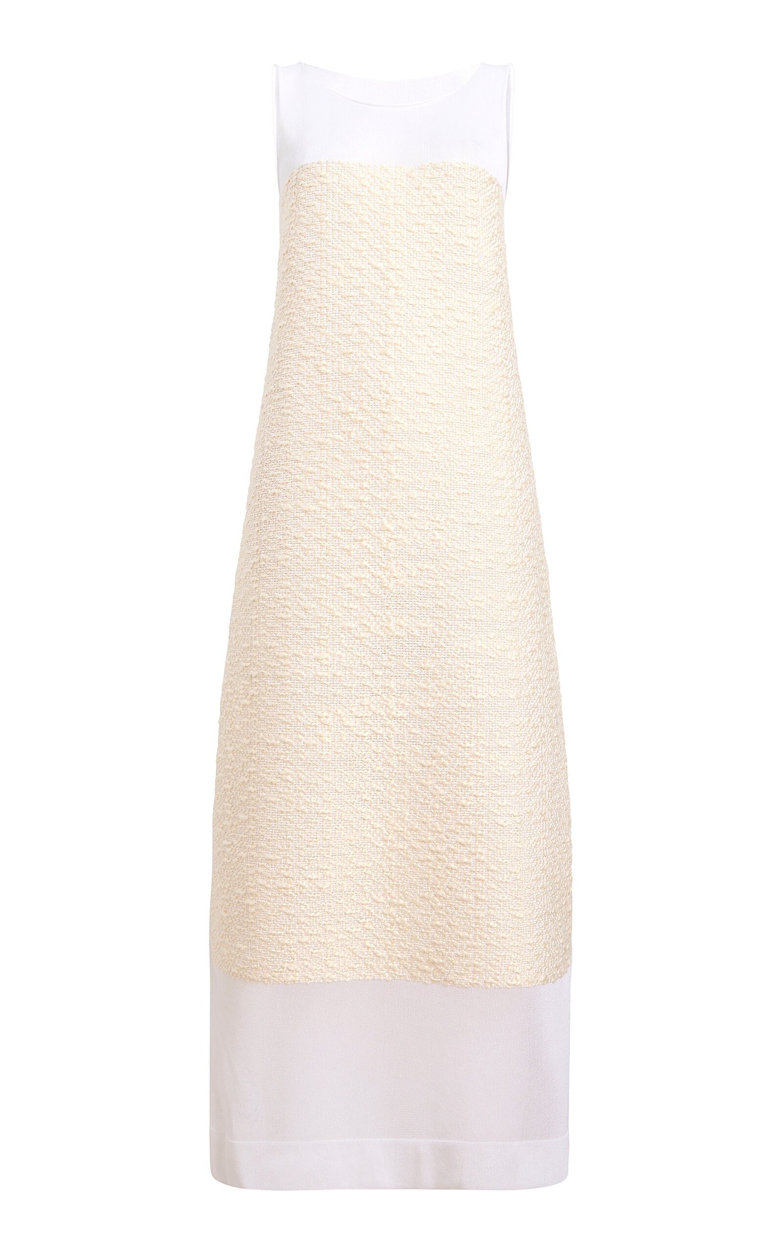 Miriele Woven-Inlay Organza Maxi Dress ivory - 1