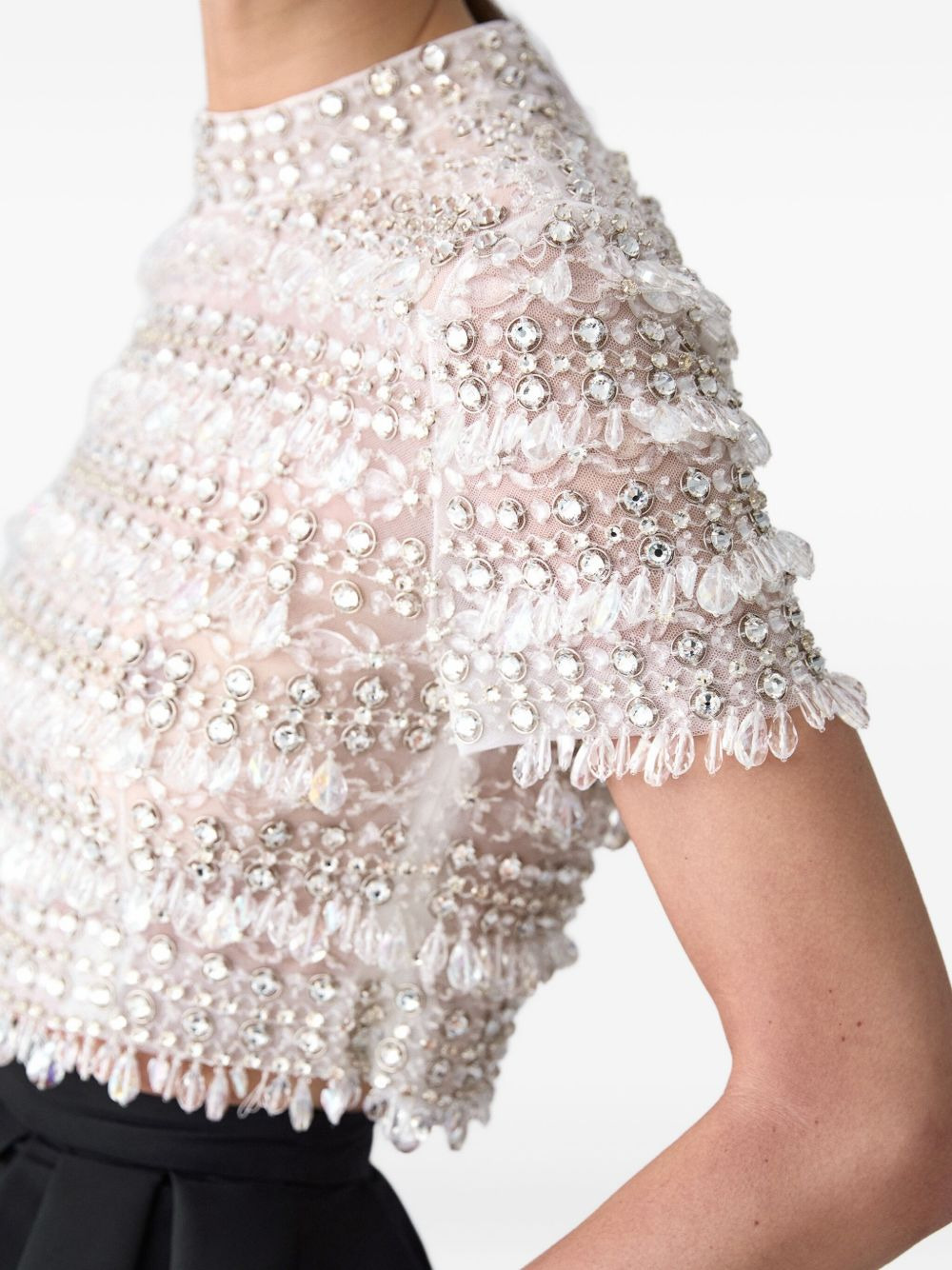 pleated silk palazzo pants - 4