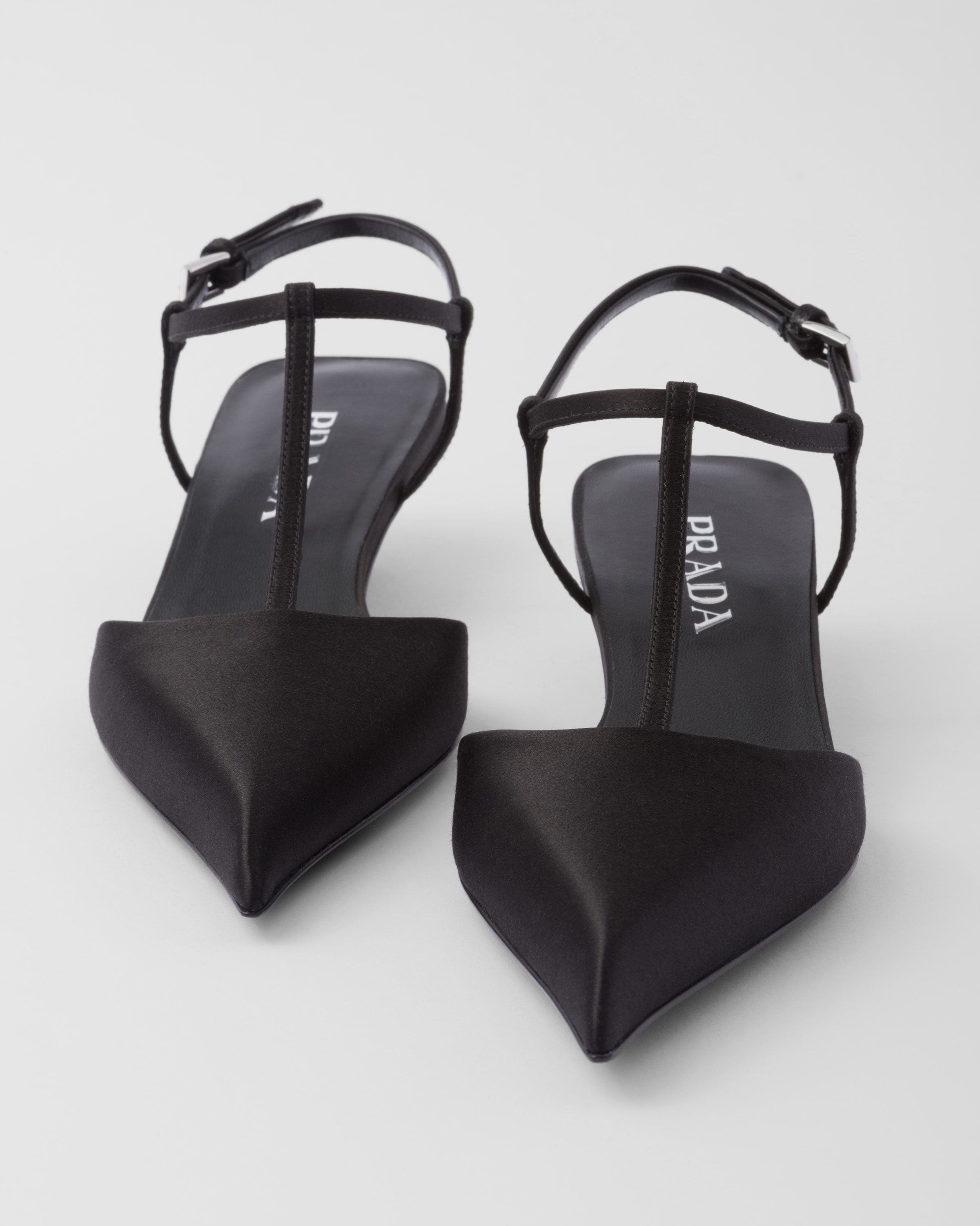 Satin slingback pumps - 5