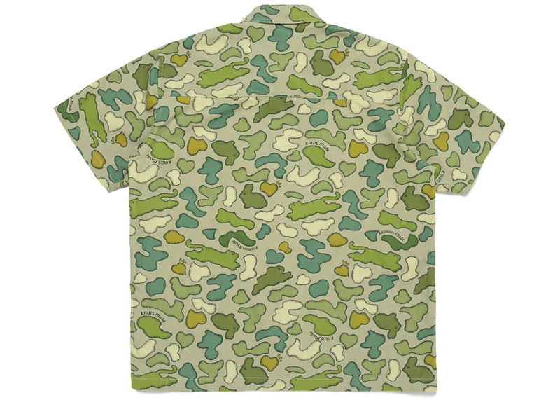 Human Made Human Made x KAWS Made Camo Shirt Olivedrab outlook