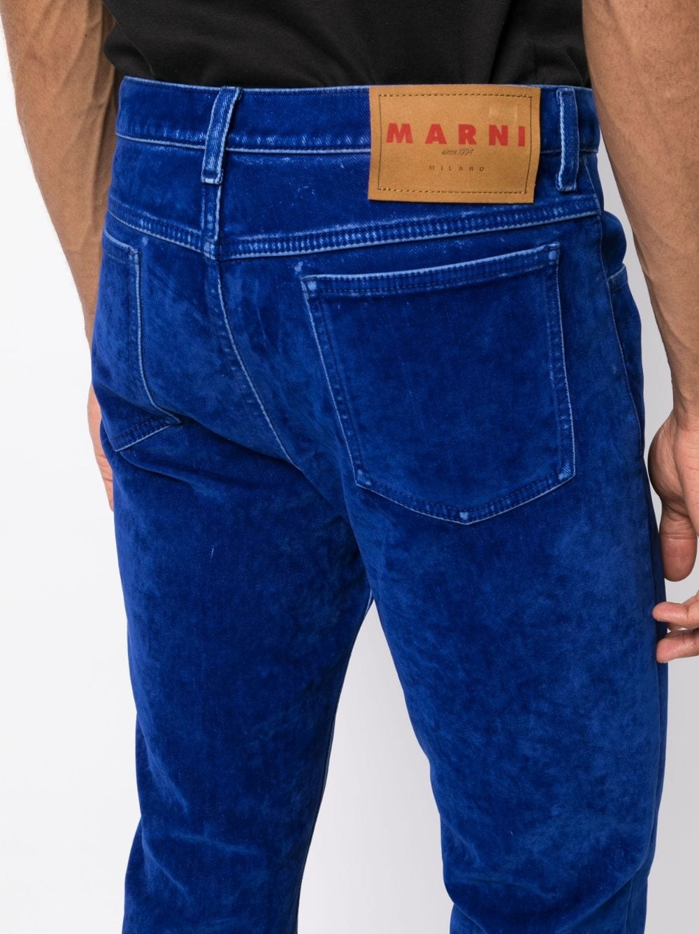 flared twill trousers - 5