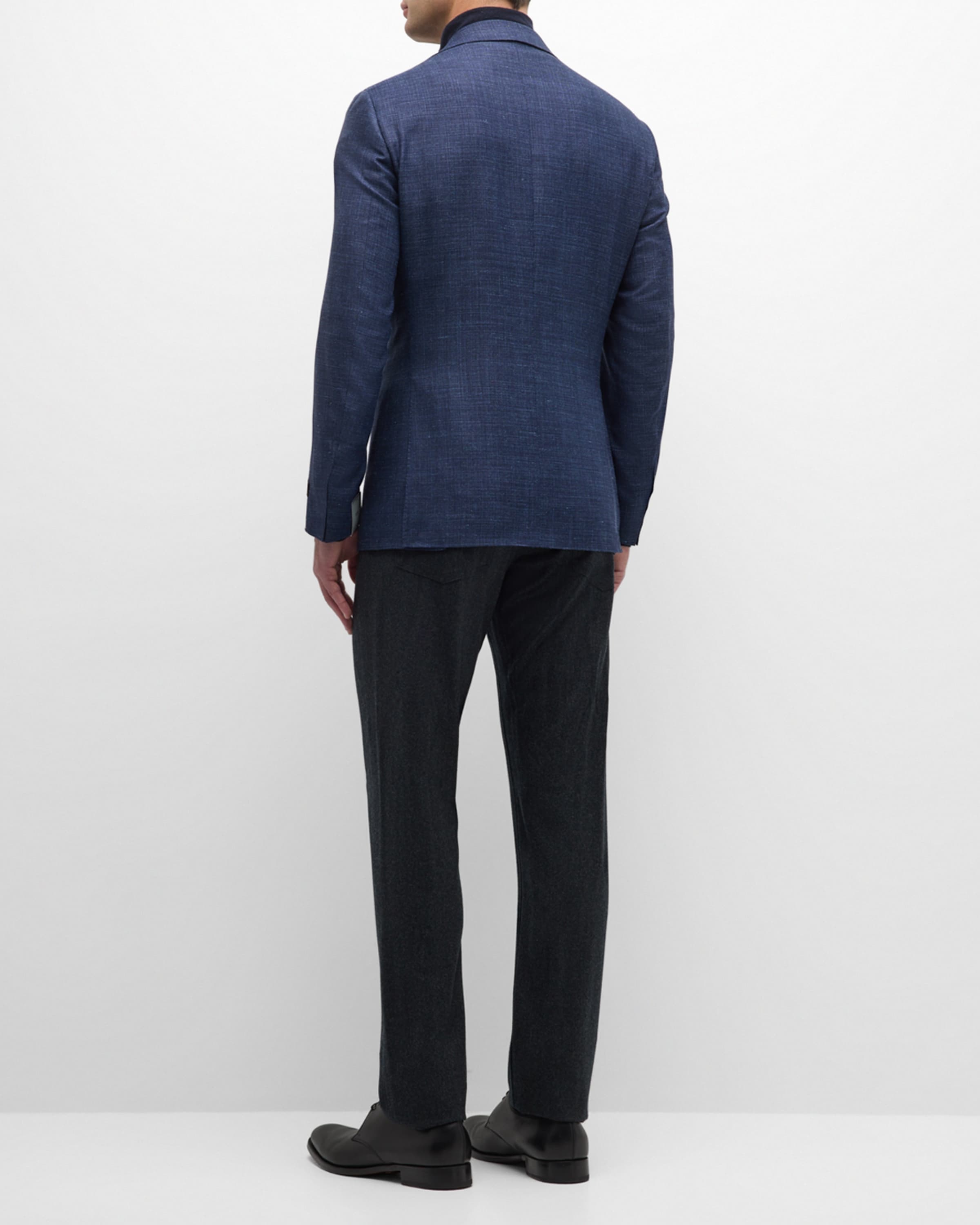 Men's Textured Wool-Blend Blazer - 3