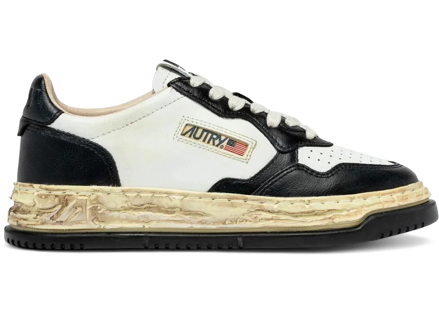 Autry Medalist Low Super Vintage Maison Mihara Yasuhiro General Scale White Black (Women's) - 1