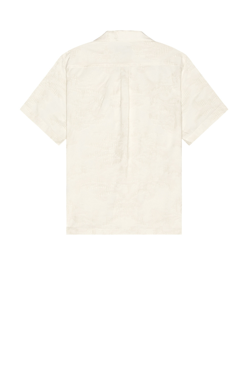 Franca Cotton Blend Raffia Jacquard Short Sleeve Shirt - 2