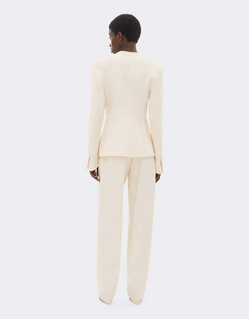 Shantung silk trousers 4