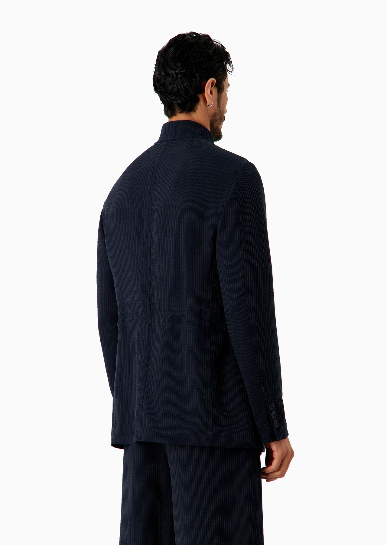 ASV single-breasted jacket in a canneté cupro blend - 3
