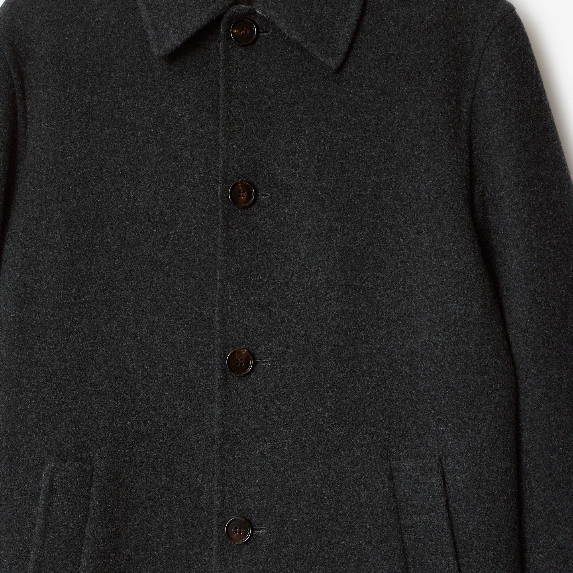 Mid-length Wool Car Coat - 6