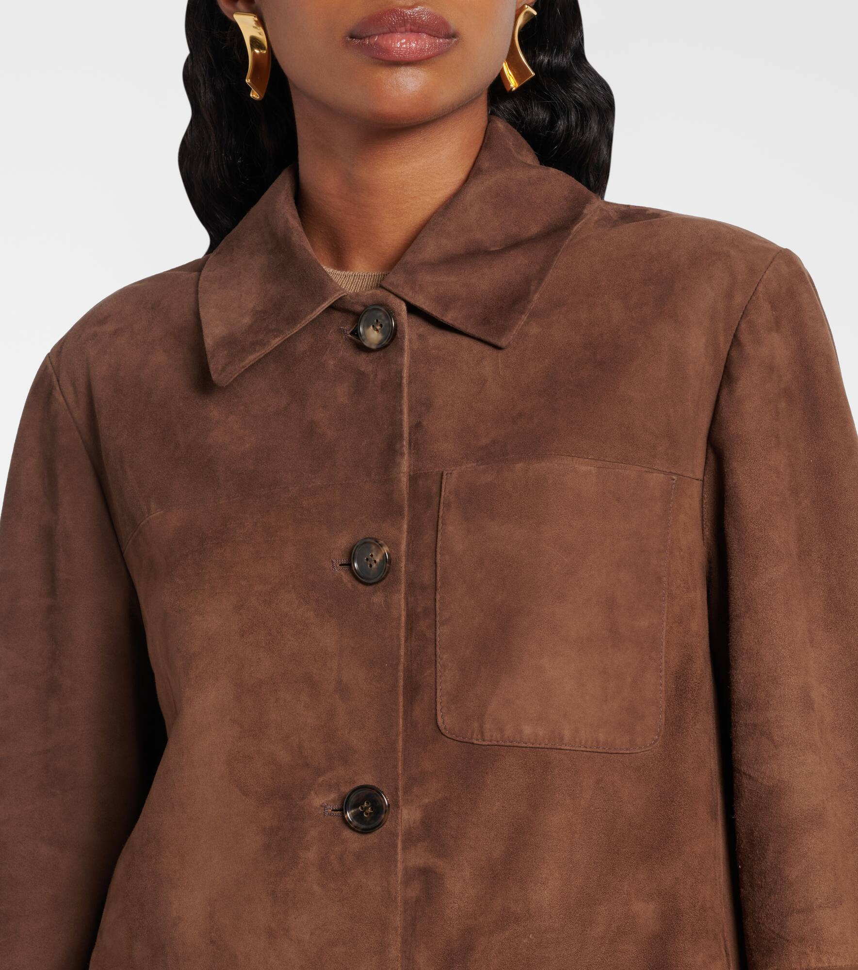 Suede overshirt - 4