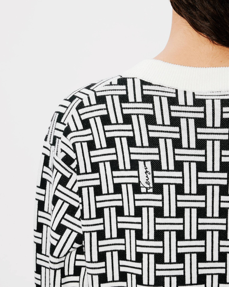 'KENZO Weave' embroidered cardigan 7