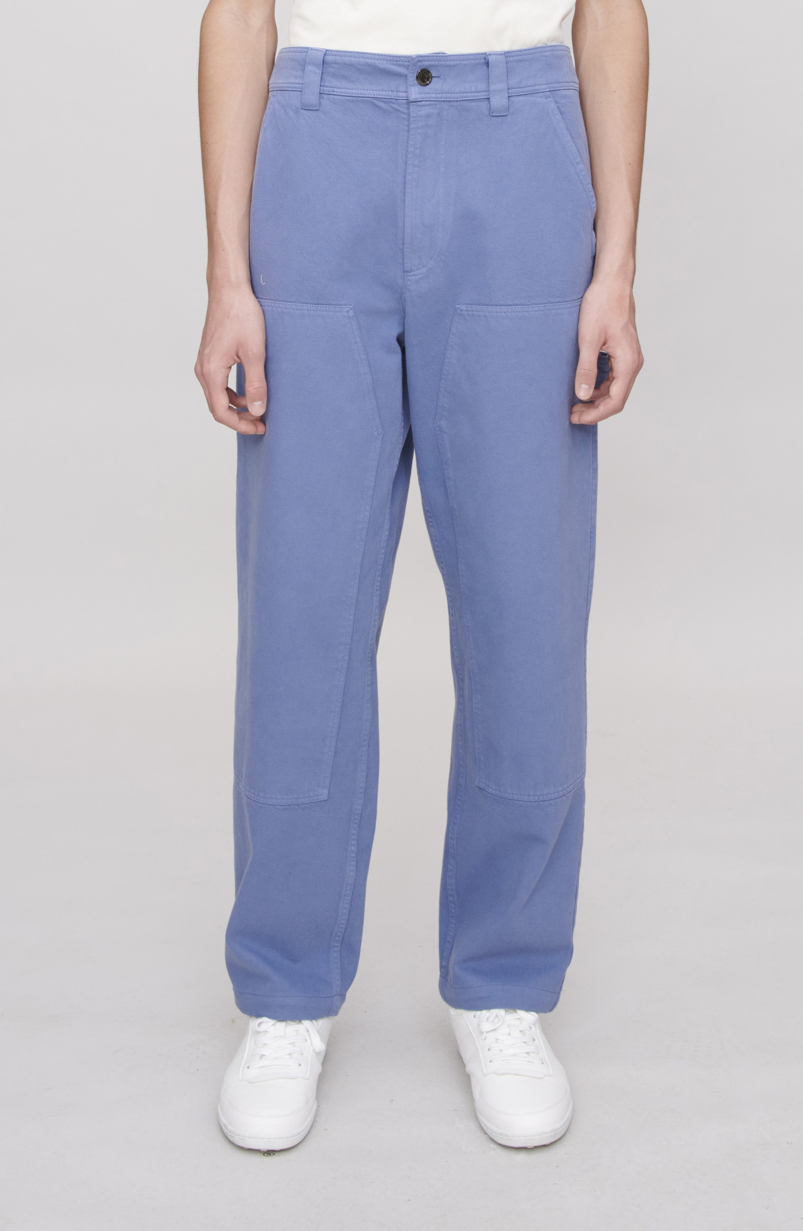 A.P.C. Gustav Loose Fit Organic Cotton Carpenter Pants in Iaa at Nordstrom - 1