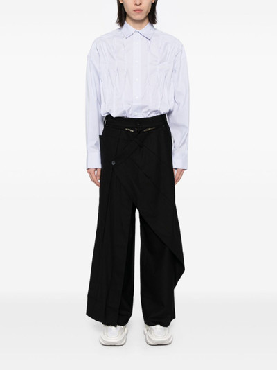 FENG CHEN WANG panelled wide-leg trousers outlook