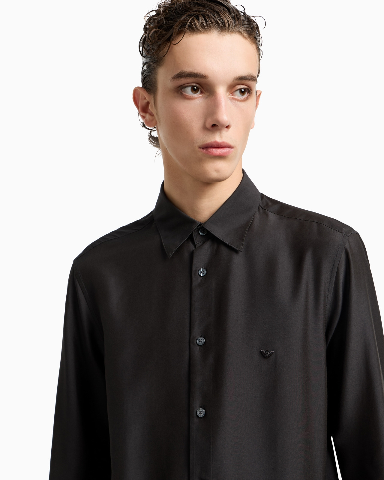 SILK-BLEND MODAL SHIRT - 5