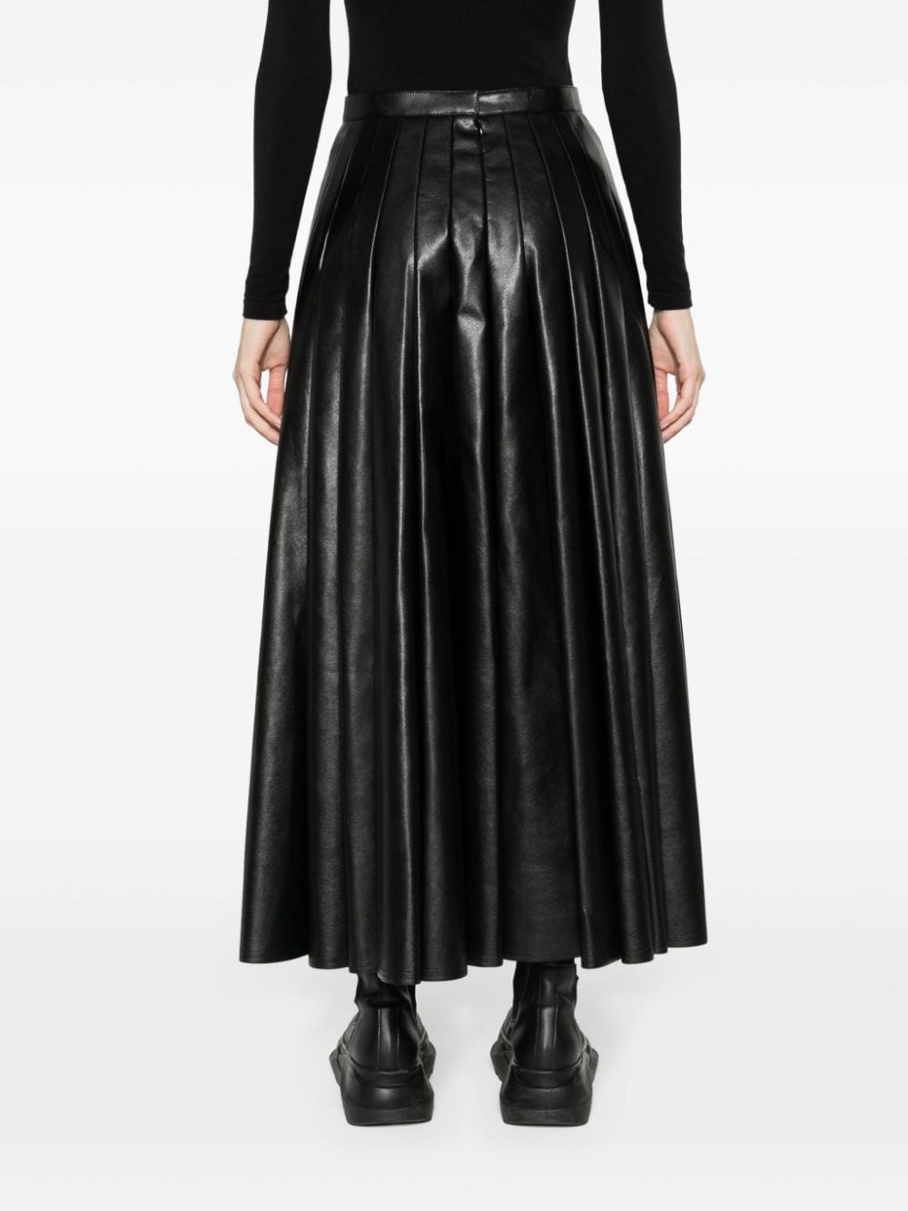 high-waisted pleated skirt - 4