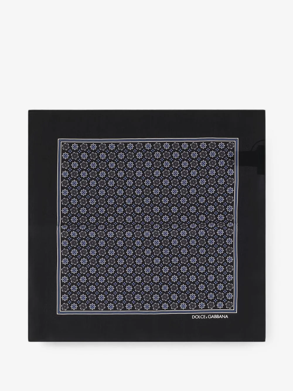 geometric-print pocket square - 1