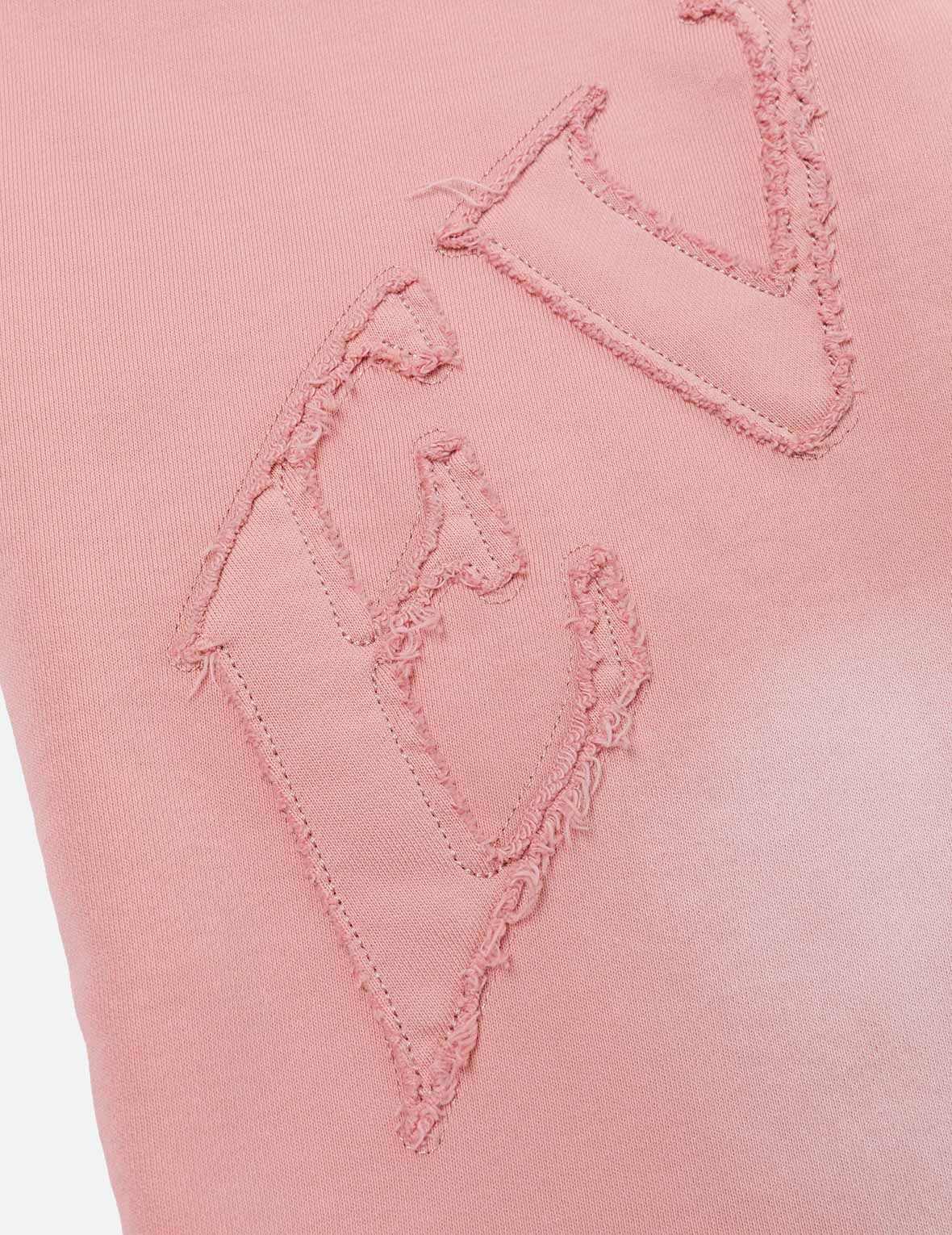 Logo Appliqué Embroidery Heavy Washed Fashion Fit Sweatshorts - 5