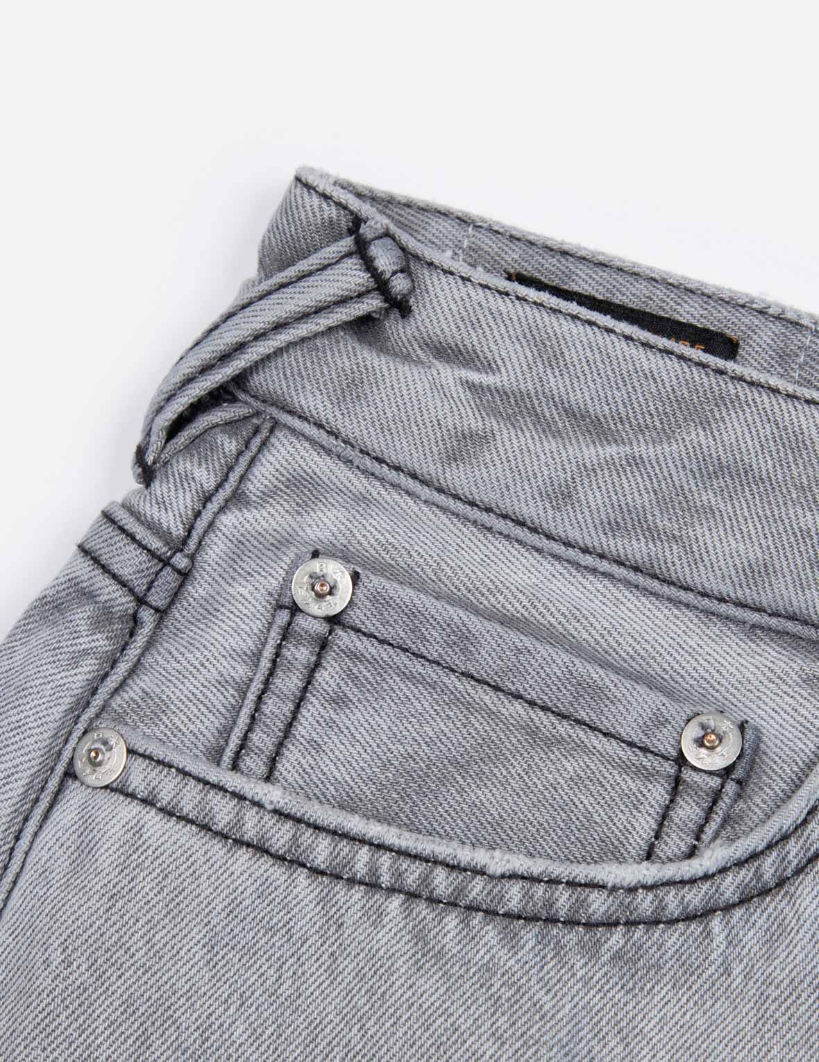 DISTRESSED SEAGULL APPLIQUÉ EMBROIDERY FASHION FIT DENIM SKIRT - 7