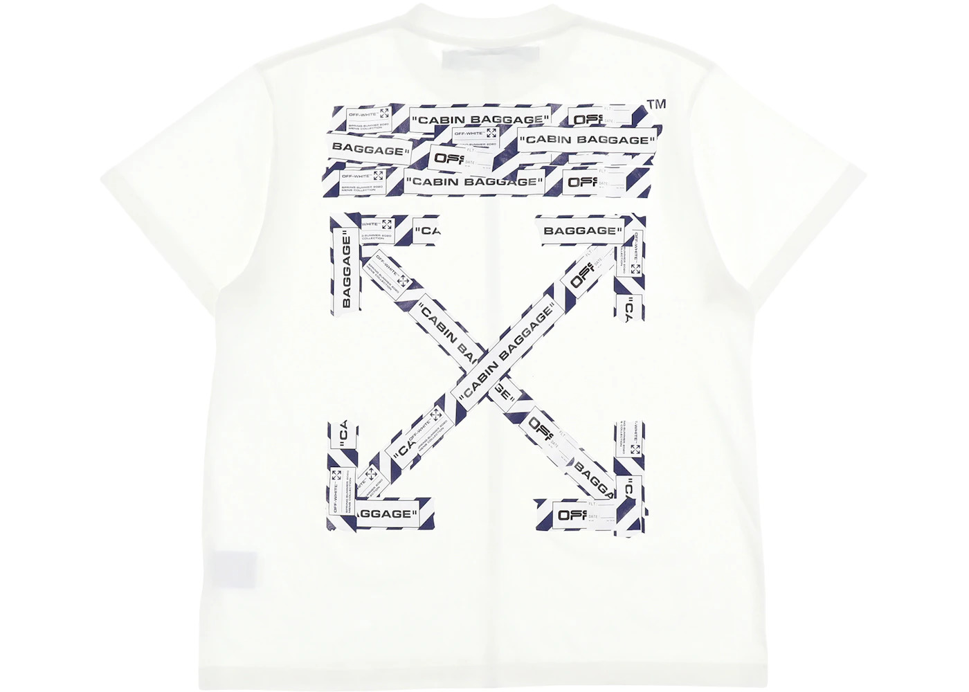 OFF-WHITE Oversized Fit Airport Tape T-Shirt White - 2