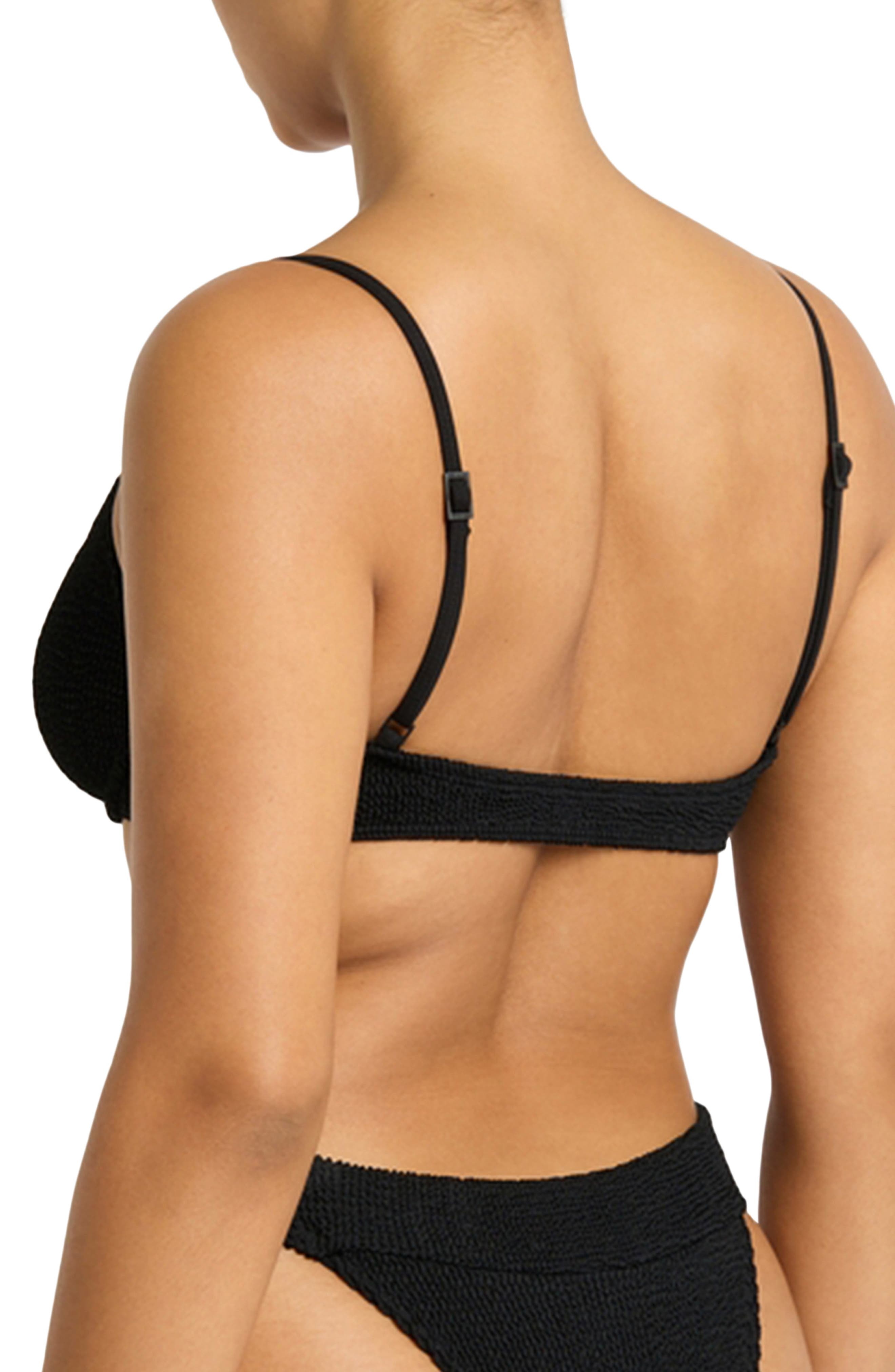 bond-eye Gracie Balconette Bikini Top in Black Eco at Nordstrom - 4