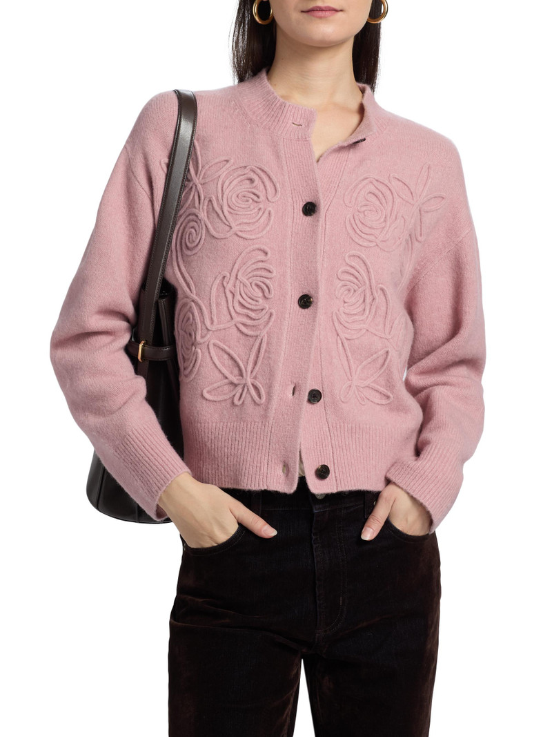 Women's Coralee Floral Soutache-Style Cardigan - Ballet 3