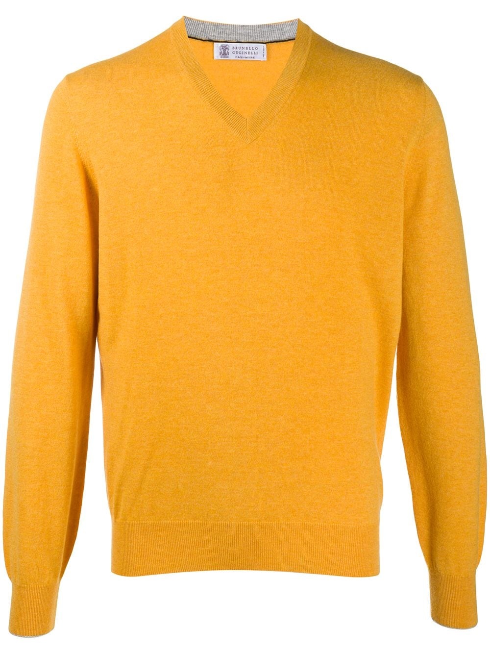 fine-knit v-neck jumper  - 1