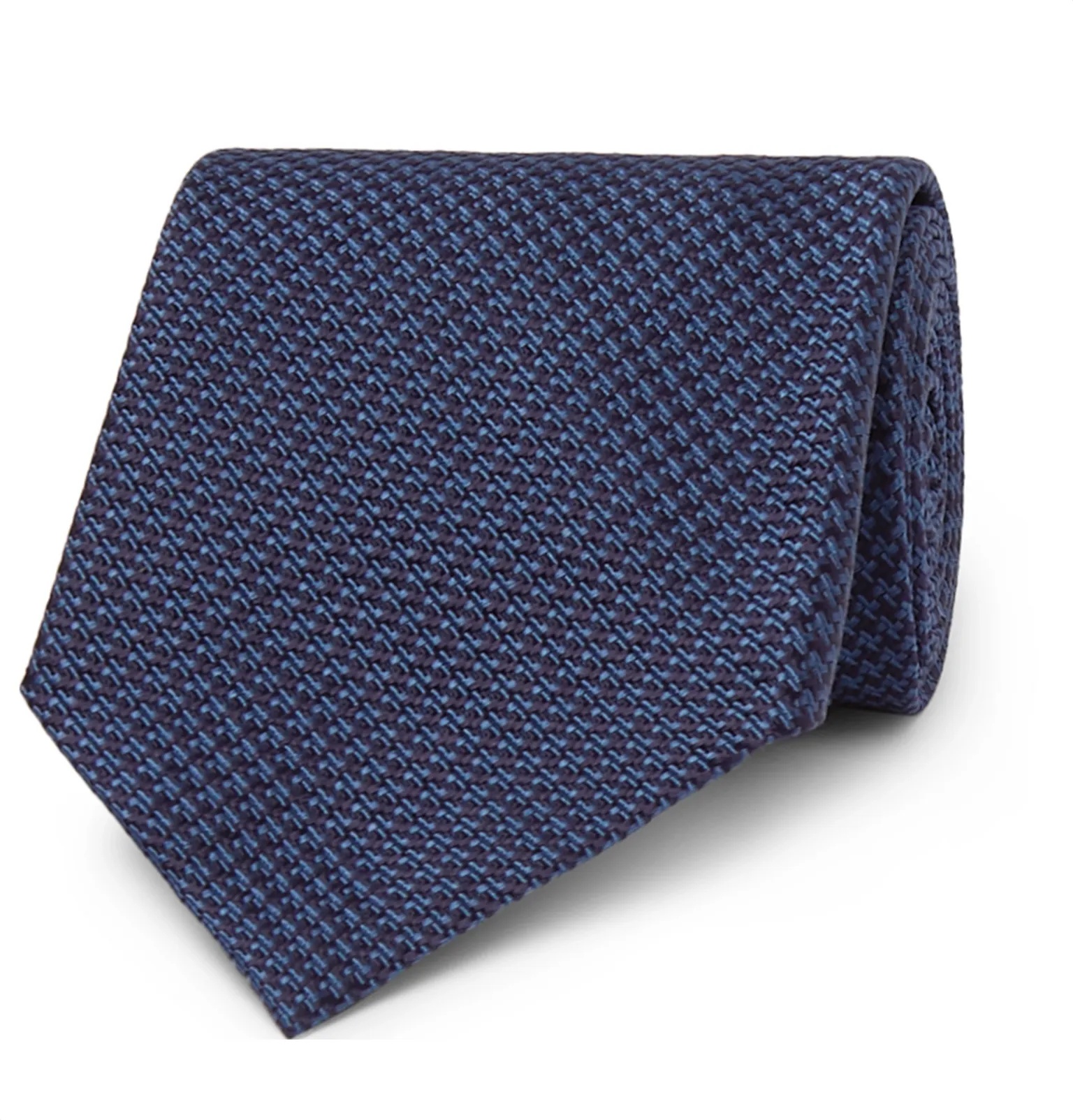 8cm Houndstooth Silk-Jacquard Tie - 1