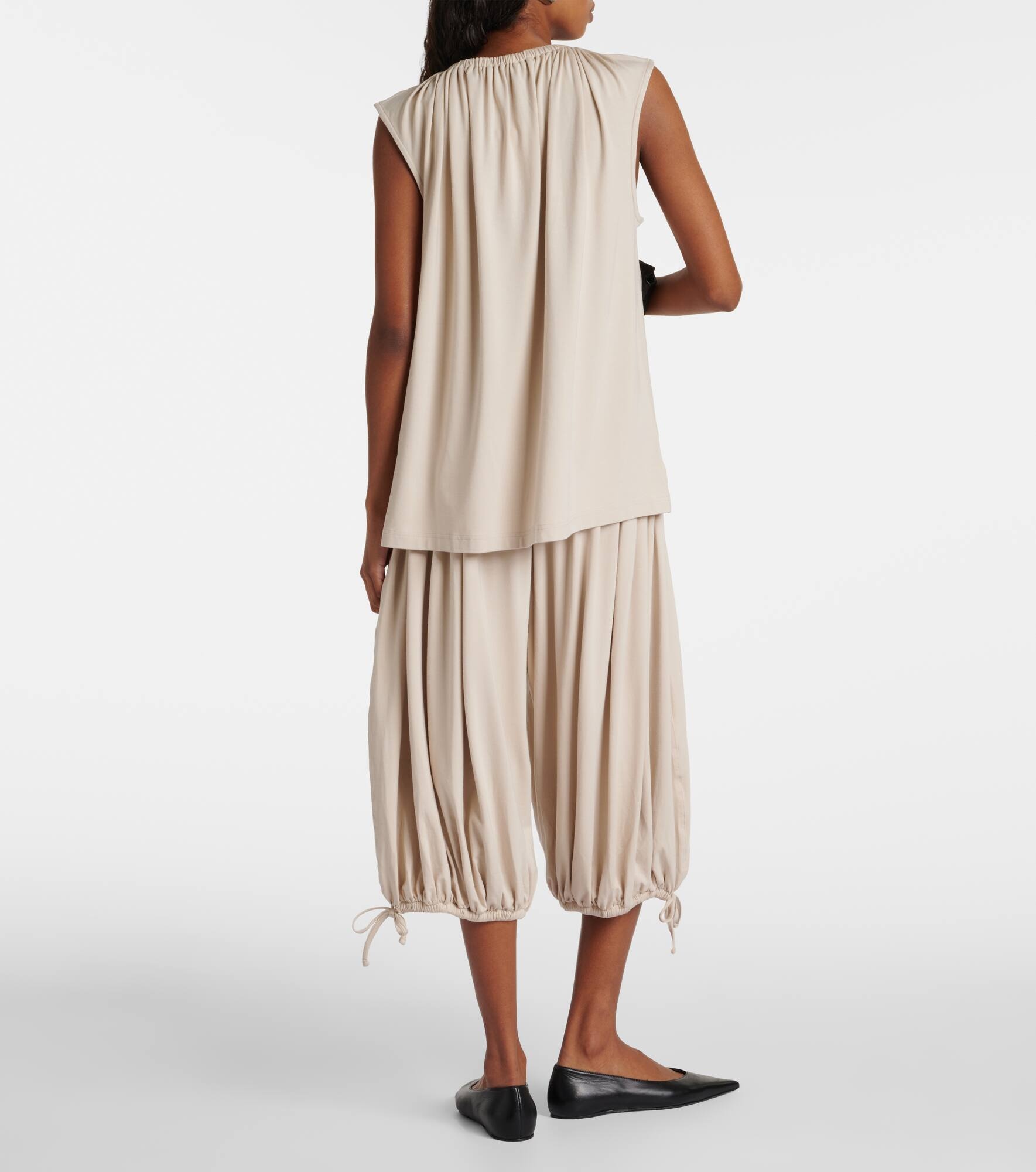 Gathered jersey top - 3