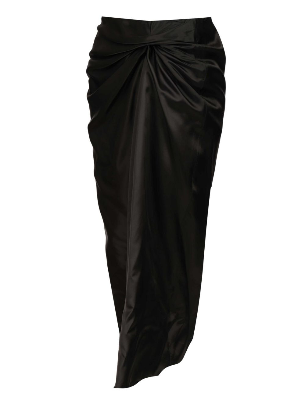Draped Skirt Skirts Black - 3